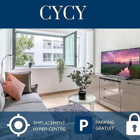 Homey Cycy - New / Free Parking / Hyper-Centre / Proche Geneve Annemasse Kültér fotó