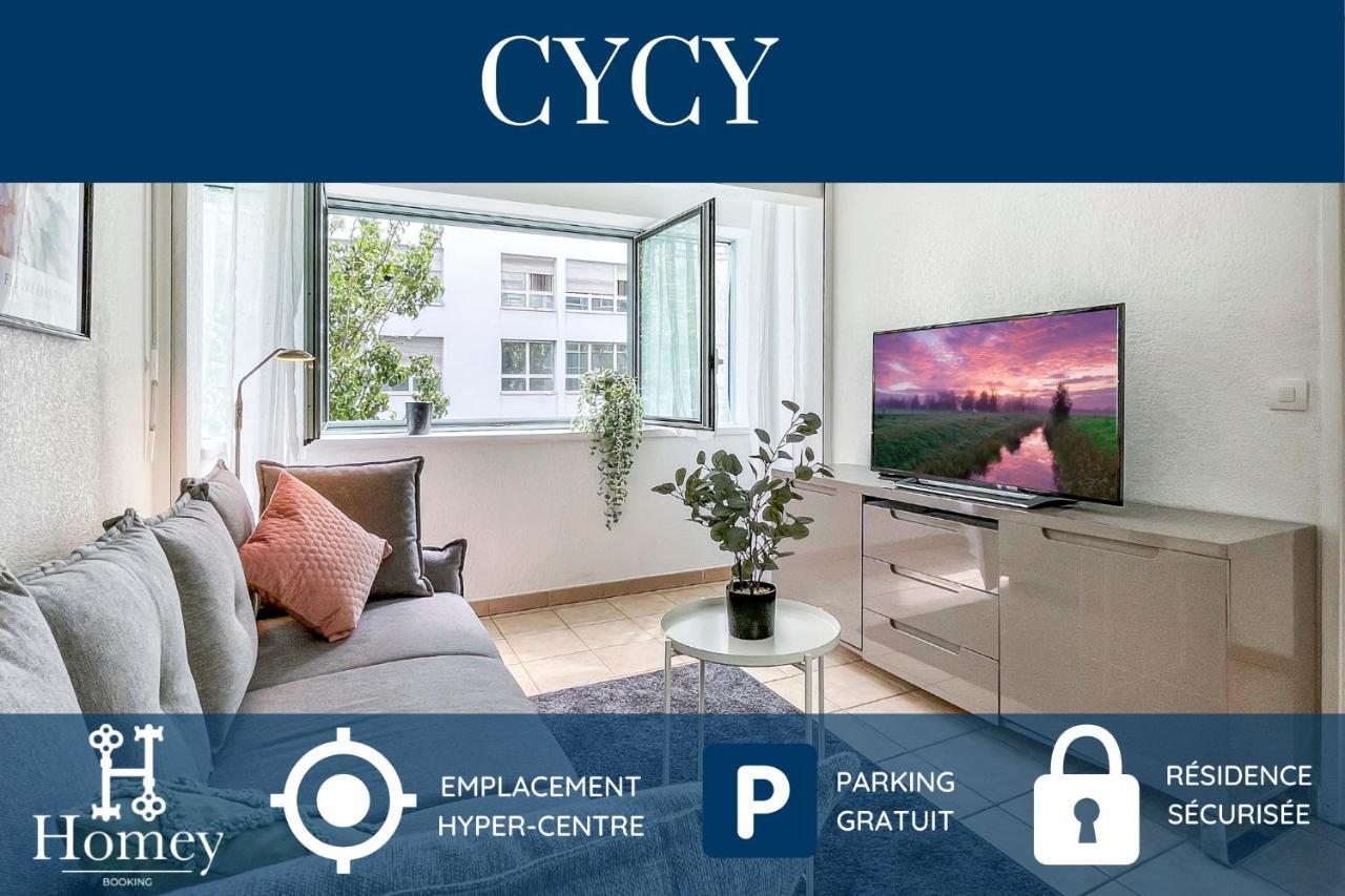 Homey Cycy - New / Free Parking / Hyper-Centre / Proche Geneve Annemasse Kültér fotó